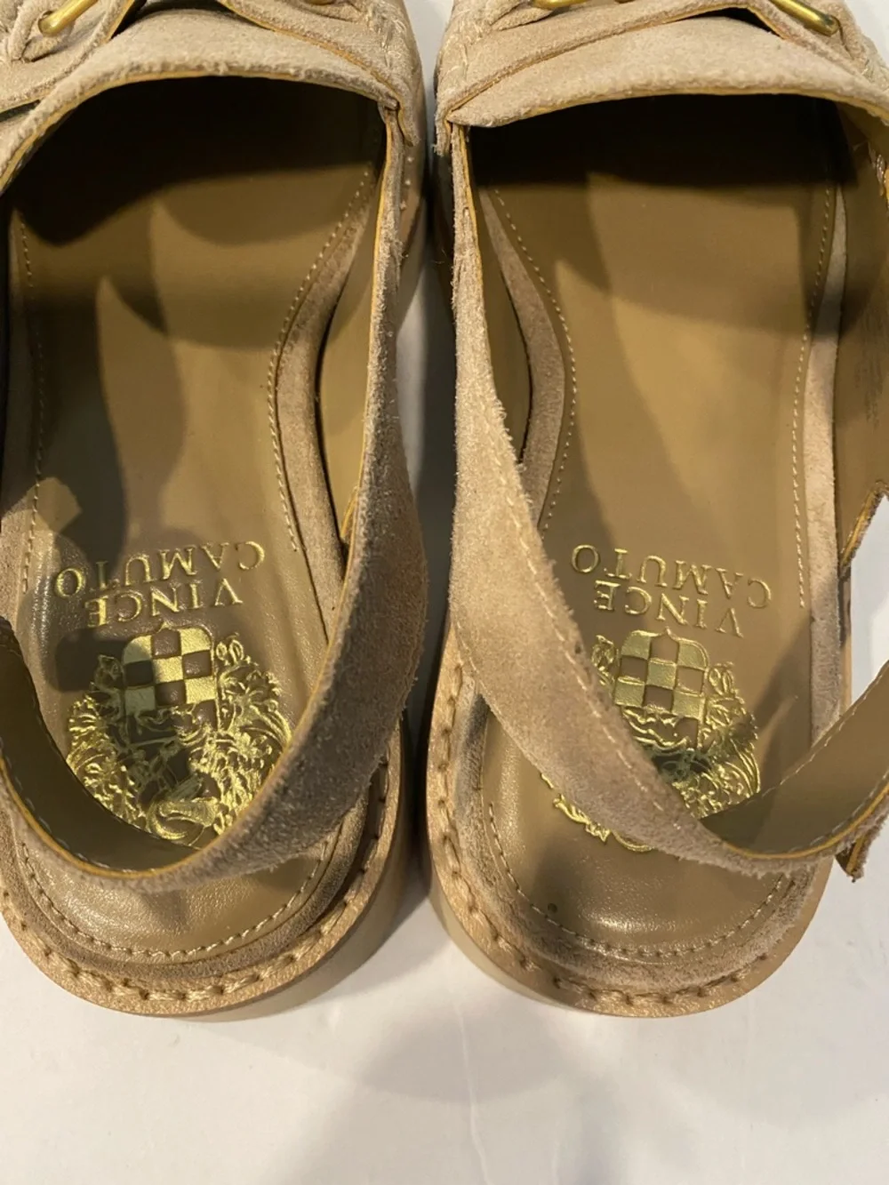 Vince Camuto Tan Suede Torrie Loafer